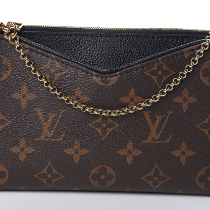 Louis Vuitton Monogram Pallas Clutch Black 9 of 9
