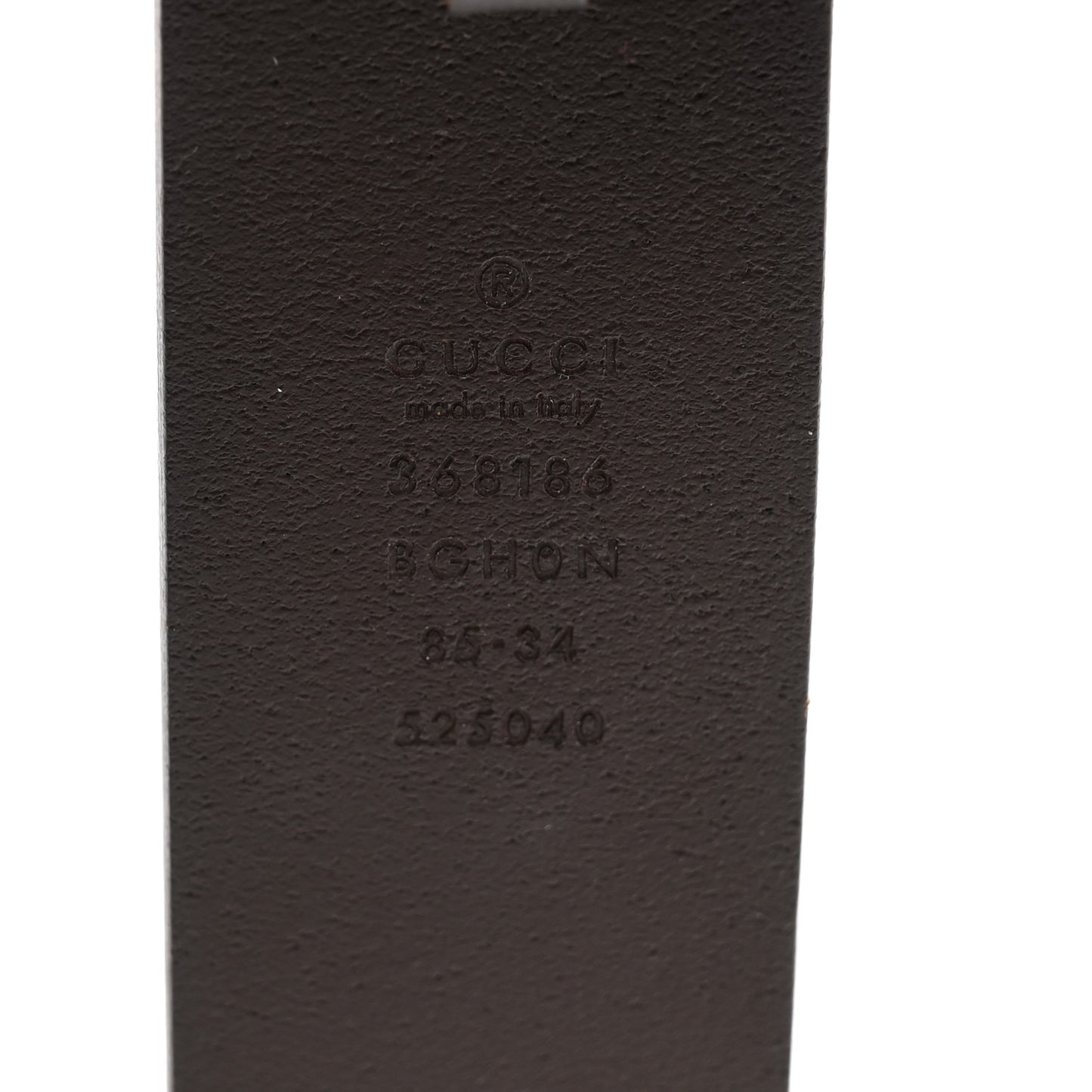 Selleria Calfskin Nickel Interlocking G 37mm Belt 85 34 Black