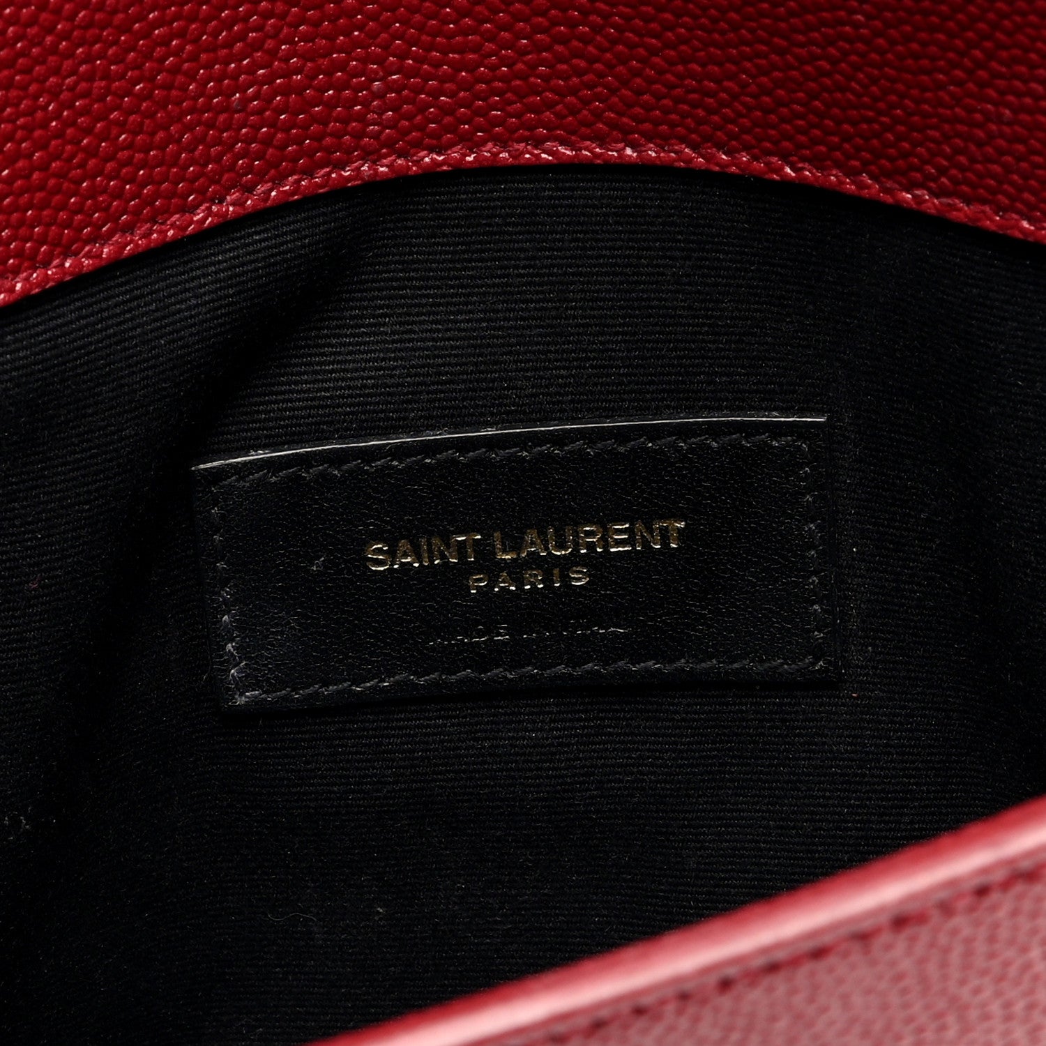 Saint Laurent Grain De Poudre Uptown Pouch Opyum Red 6 of 6