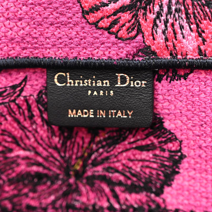 Christian Dior Canvas Embroidered Medium Toile de Jouy Voyage Book Tote Fuchsia Multicolor 6 of 10