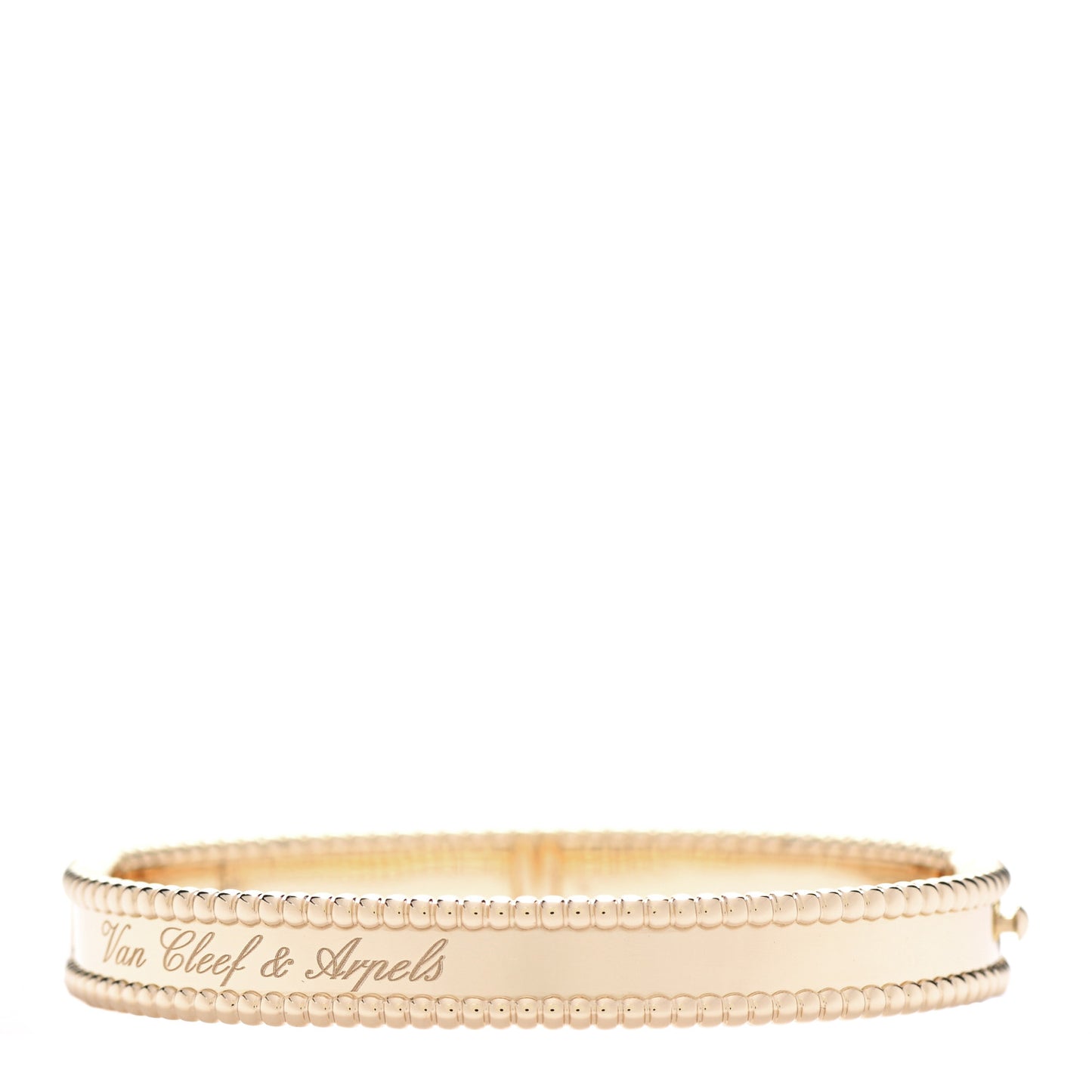 18K Yellow Gold Perlee Signature Bangle Bracelet S