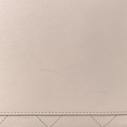 Chanel Calfskin Stitched Large Button Up Hobo Ivory Black 15 of 19