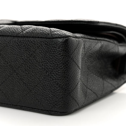 Chanel Caviar Quilted Medium Double Flap Black 10 of 11