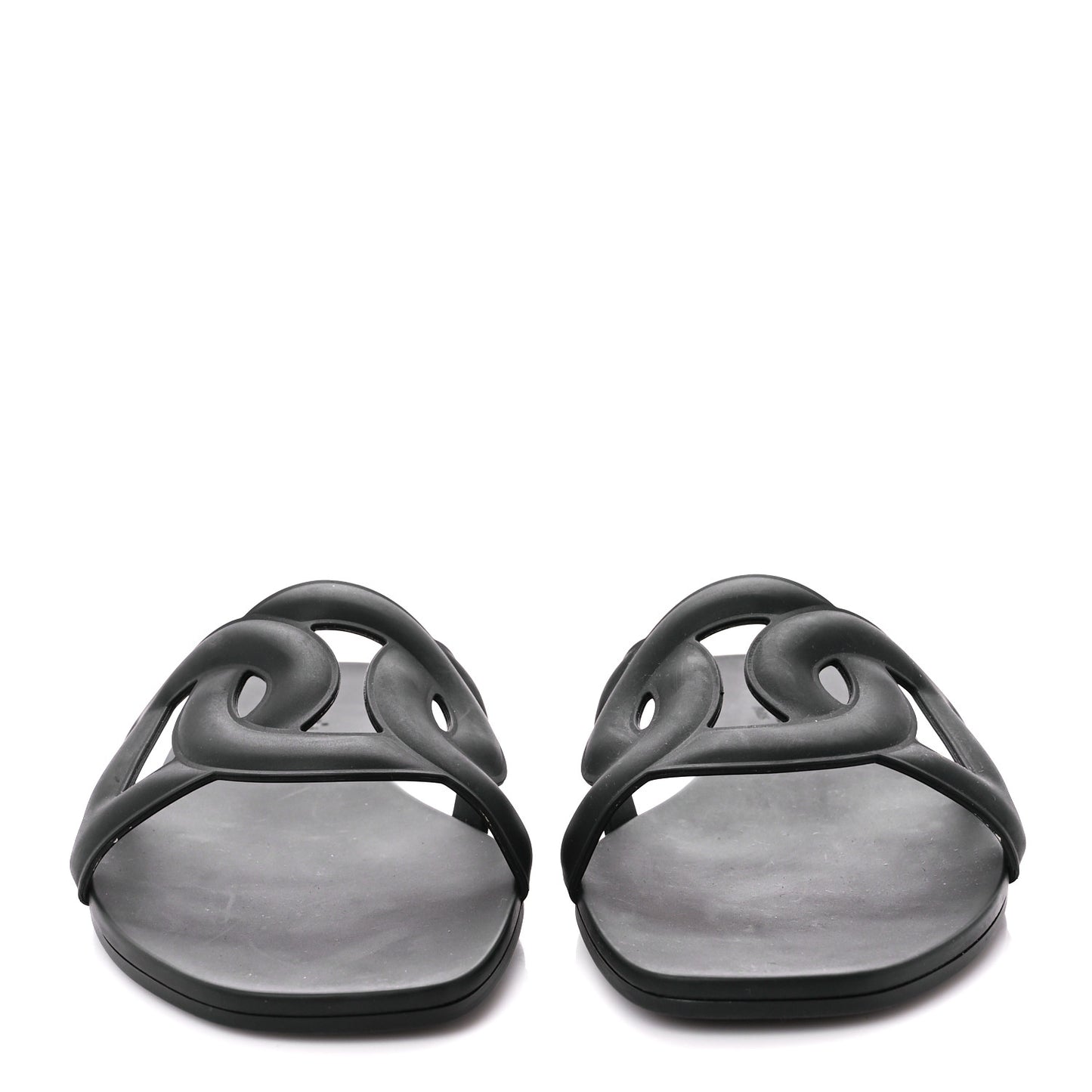 Rubber Aloha Sandals 39 Black