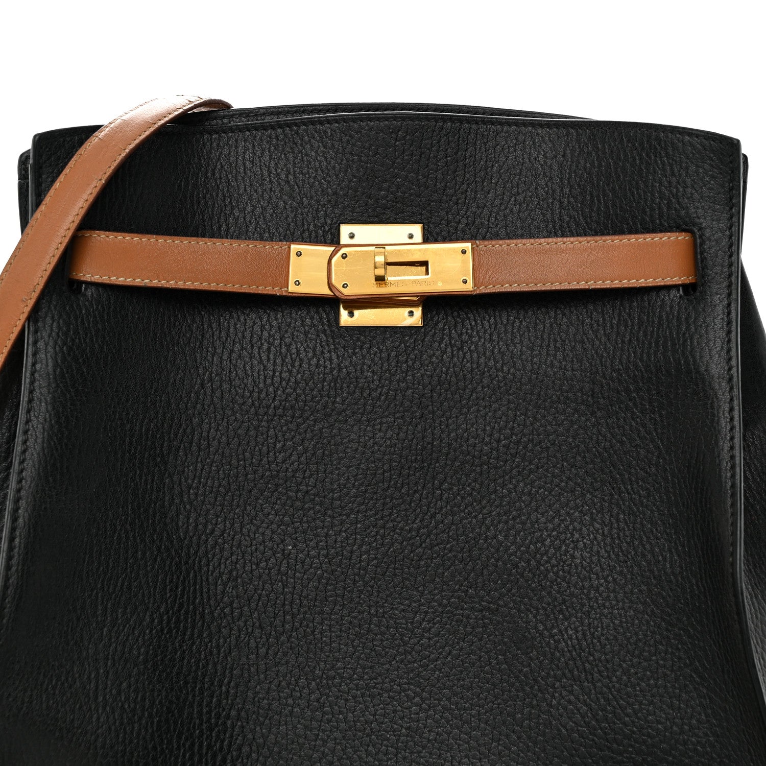 Hermes Ardennes Kelly Sport GM Black Gold 8 of 19