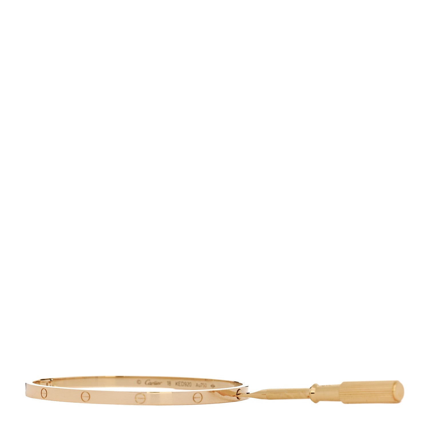 Cartier 18K Yellow Gold Small LOVE Bracelet 18 6 of 7
