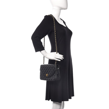Chanel Lambskin Quilted Small Single Flap Black 2 of 11