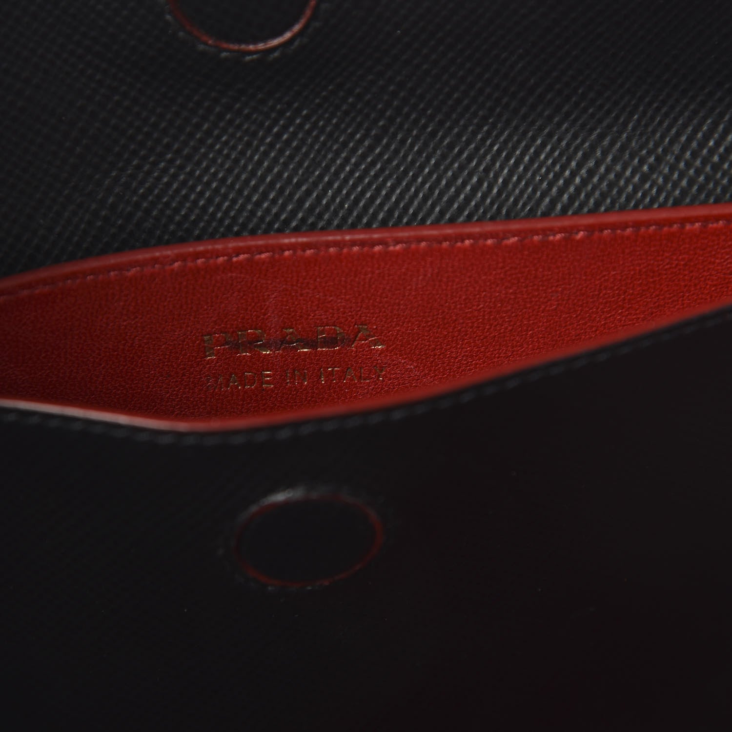 Prada Saffiano Cuir Medium Double Bag Black Fuoco 8 of 17