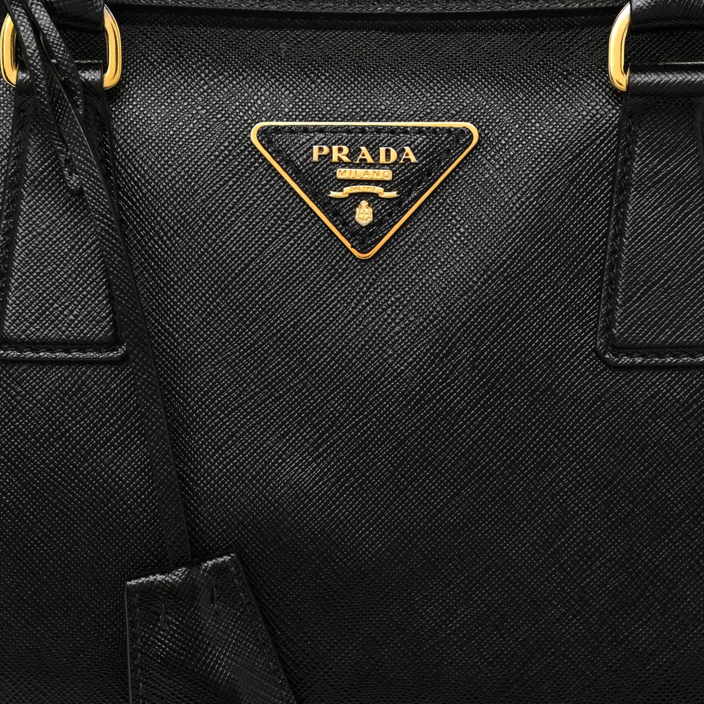 Saffiano Lux Bowler Black