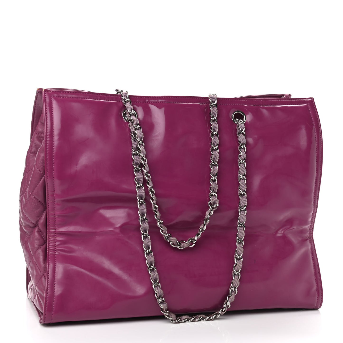 Vinyl Lipstick Tote Purple