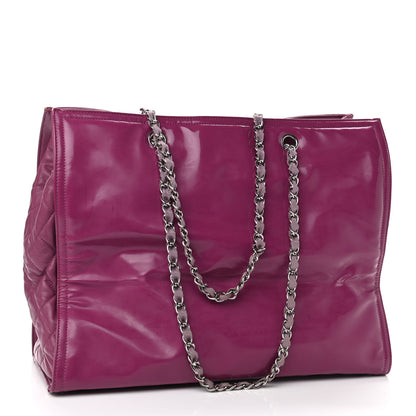 Chanel Vinyl Lipstick Tote Purple 3 of 16