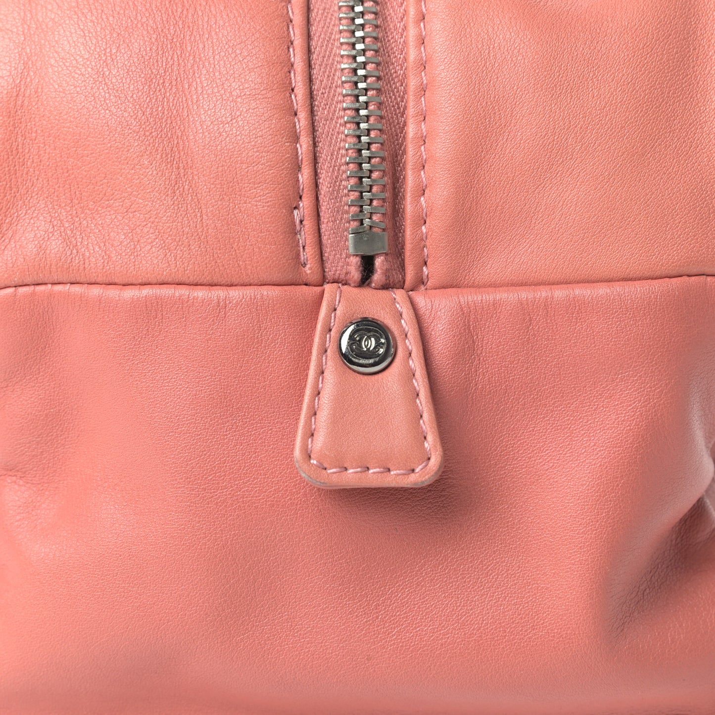 Smooth Calfskin Medium Luxe Ligne Bowler Pink