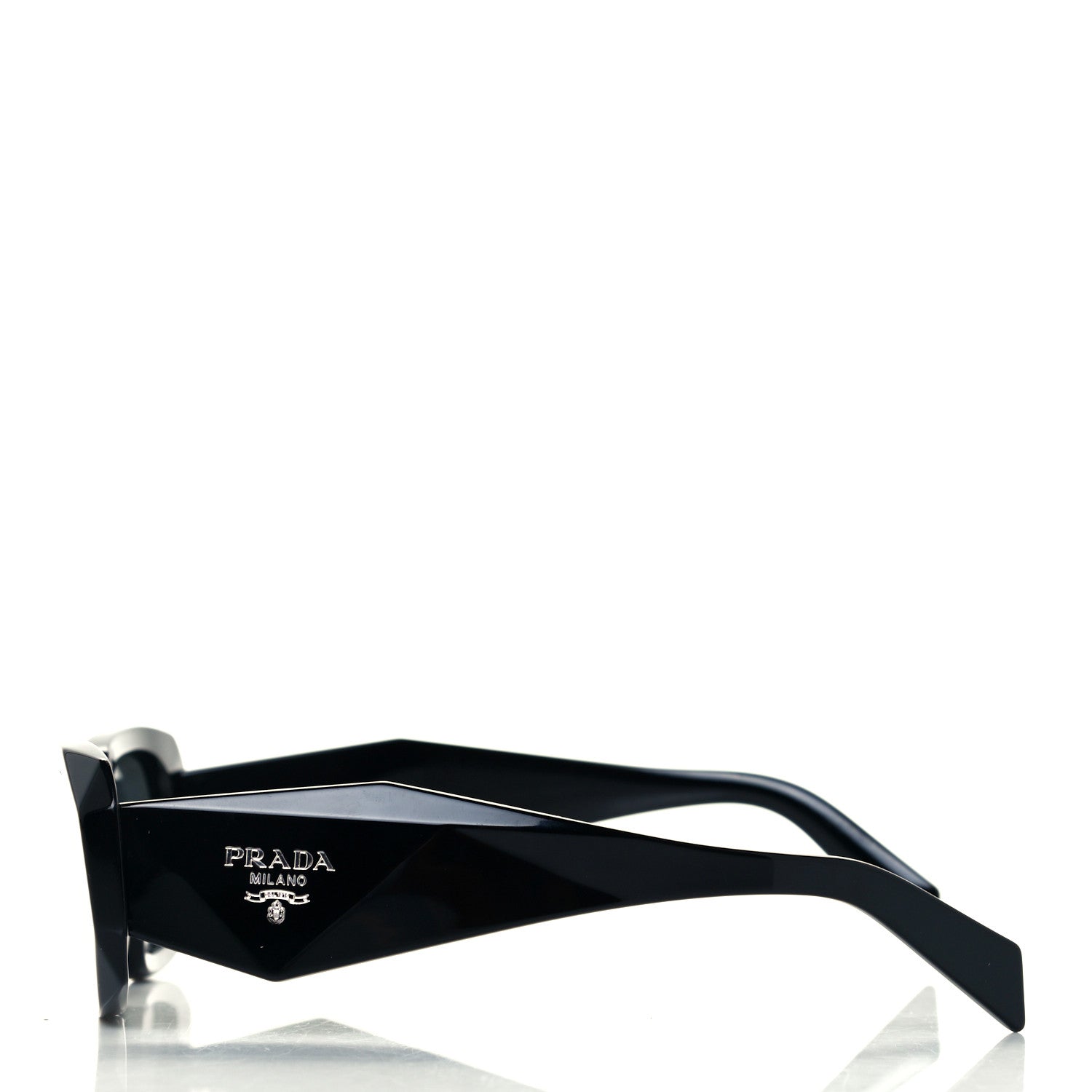 Prada Acetate Symbole Sunglasses SPR 17W Black 3 of 8