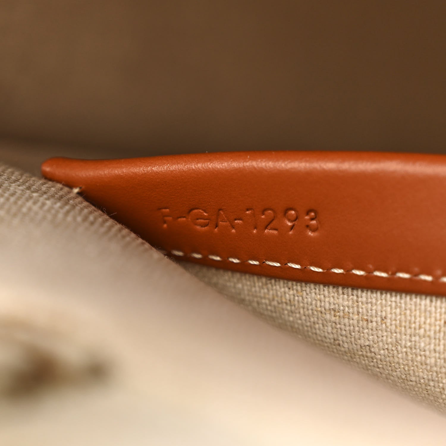 Celine Canvas Calfskin Jacquard Cabas Tobacco Tan 8 of 12