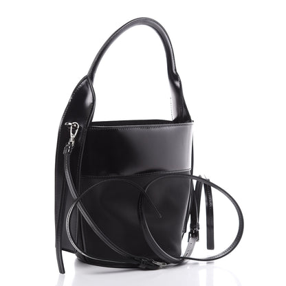 Prada Tessuto Spazzolato Ouverture Bucket Bag Black 4 of 10