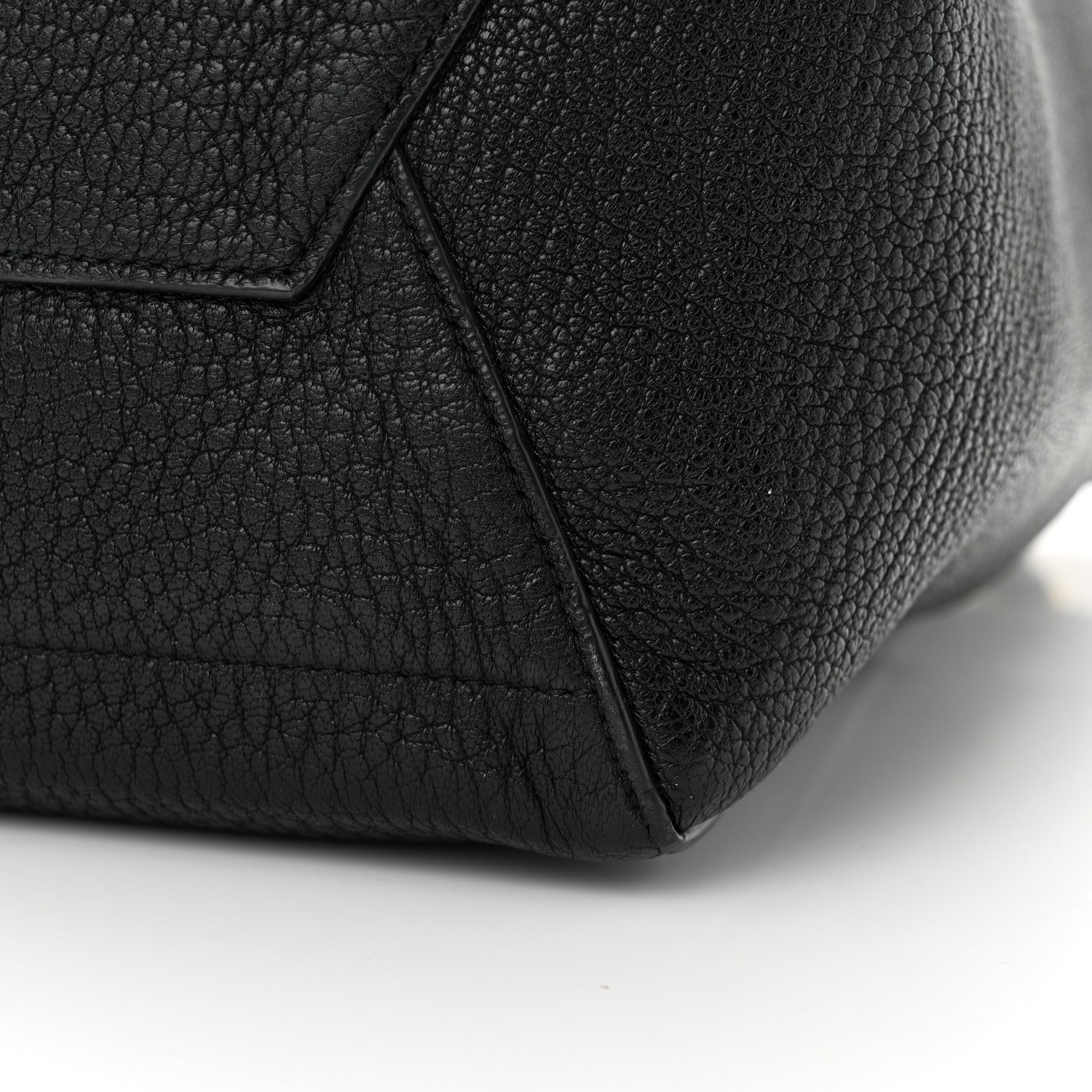 Celine Soft Grained Calfskin Sangle Bucket Bag Black 11 of 12