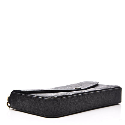 Louis Vuitton Empreinte Pochette Felicie Chain Wallet Black 4 of 13
