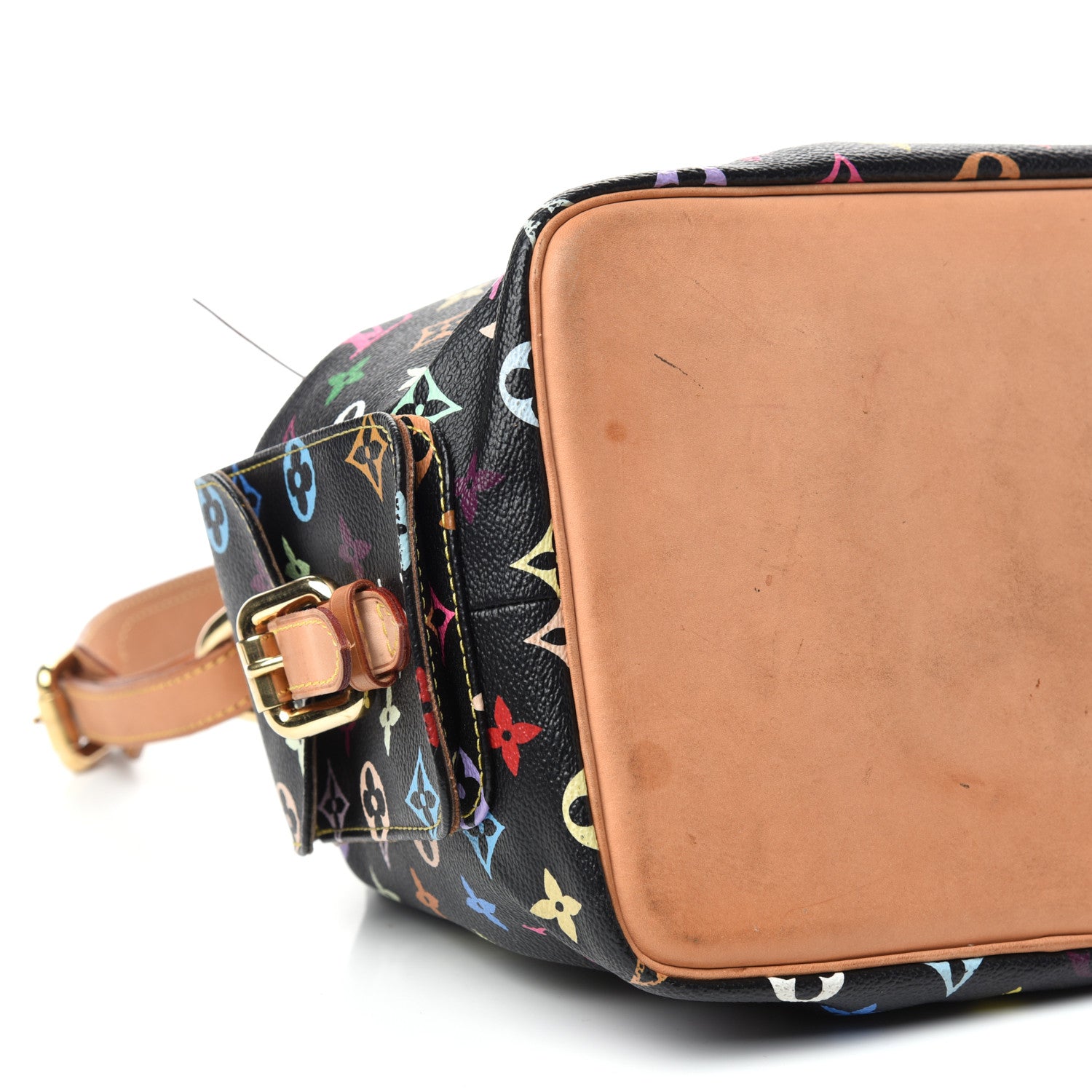 Louis Vuitton Monogram Multicolor Petit Noe Black 7 of 9