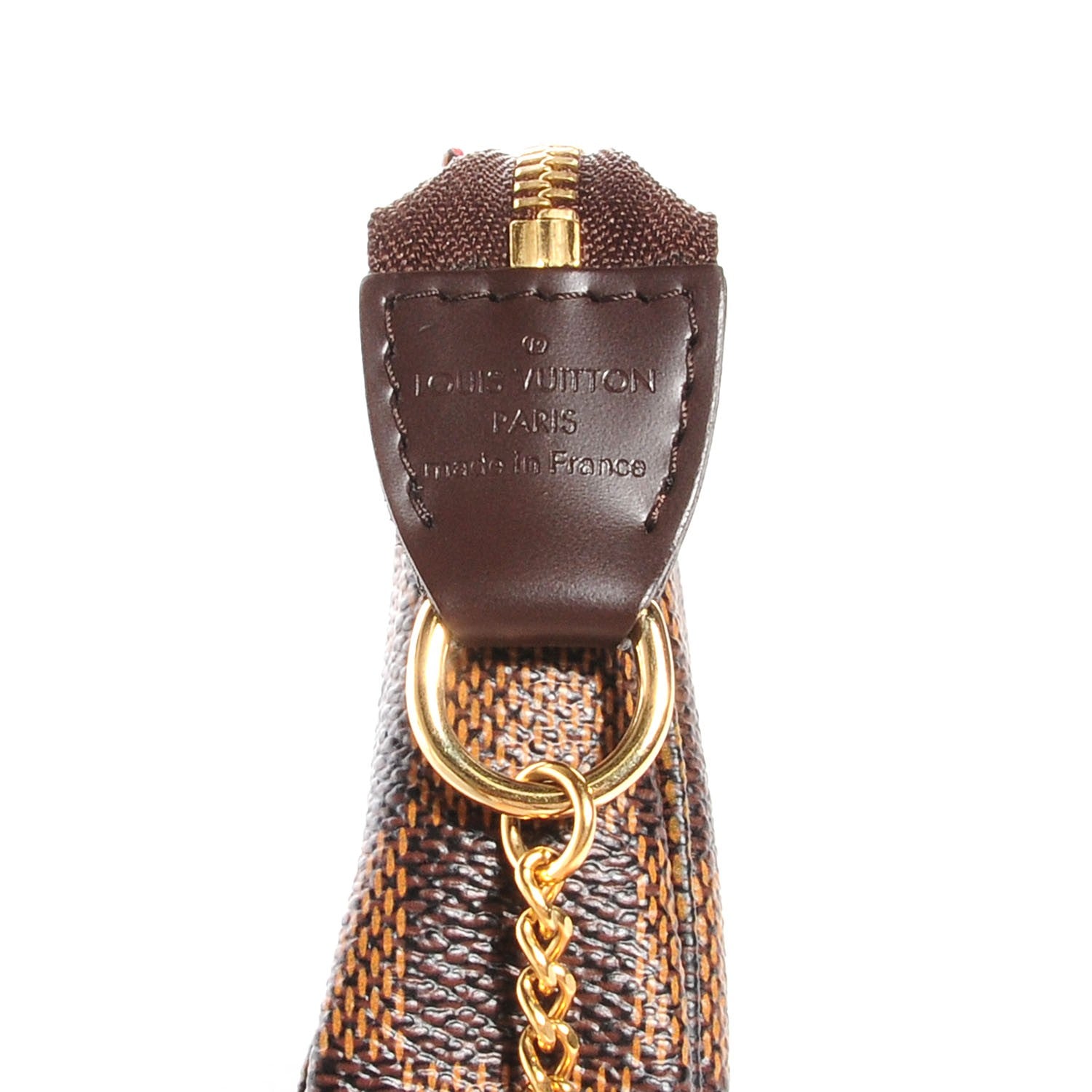 Louis Vuitton Damier Ebene Complice Trunks and Bags Mini Pochette Accessories Red 7 of 7