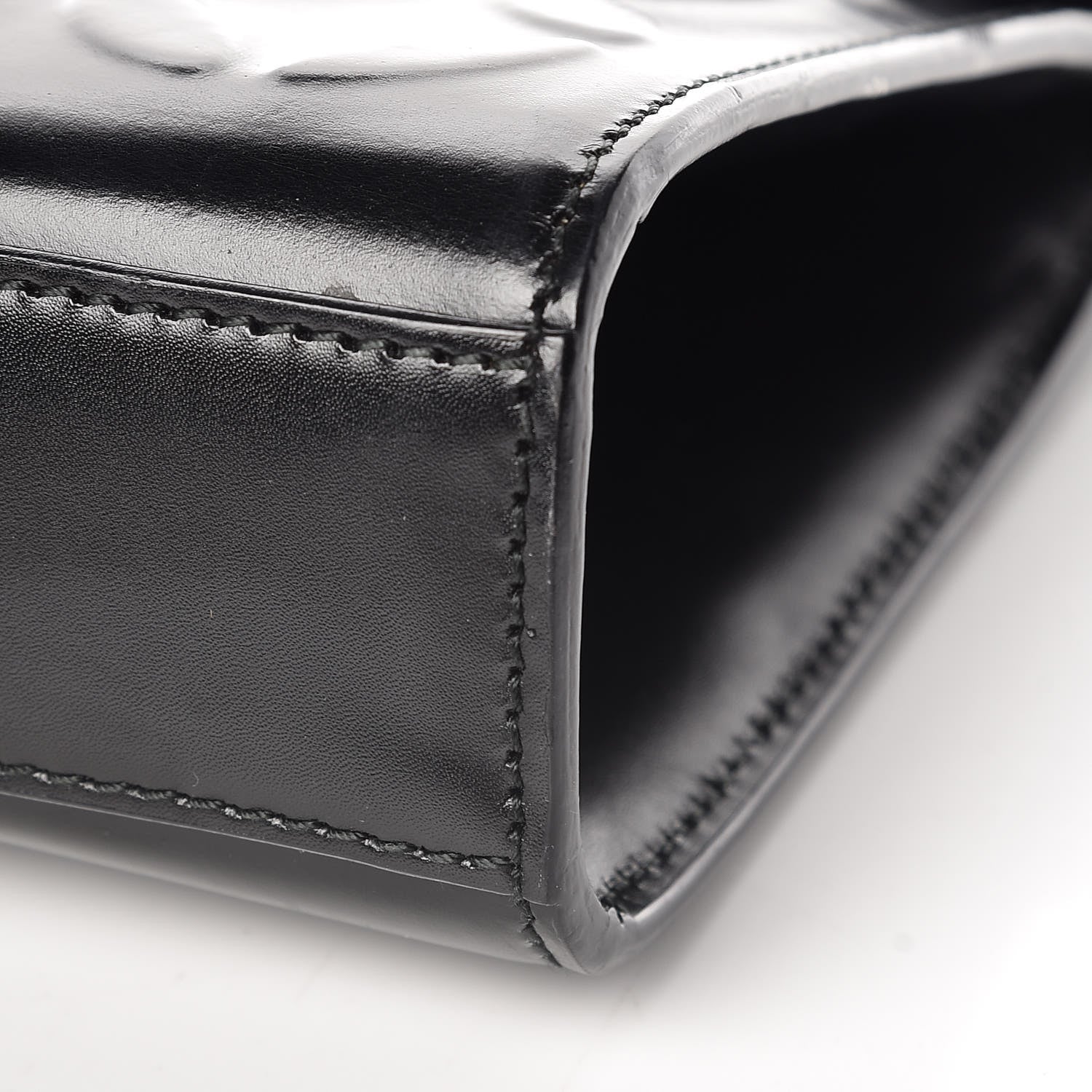 Alaia Calfskin Relief Grande Petale Pochette Clutch Black 9 of 9