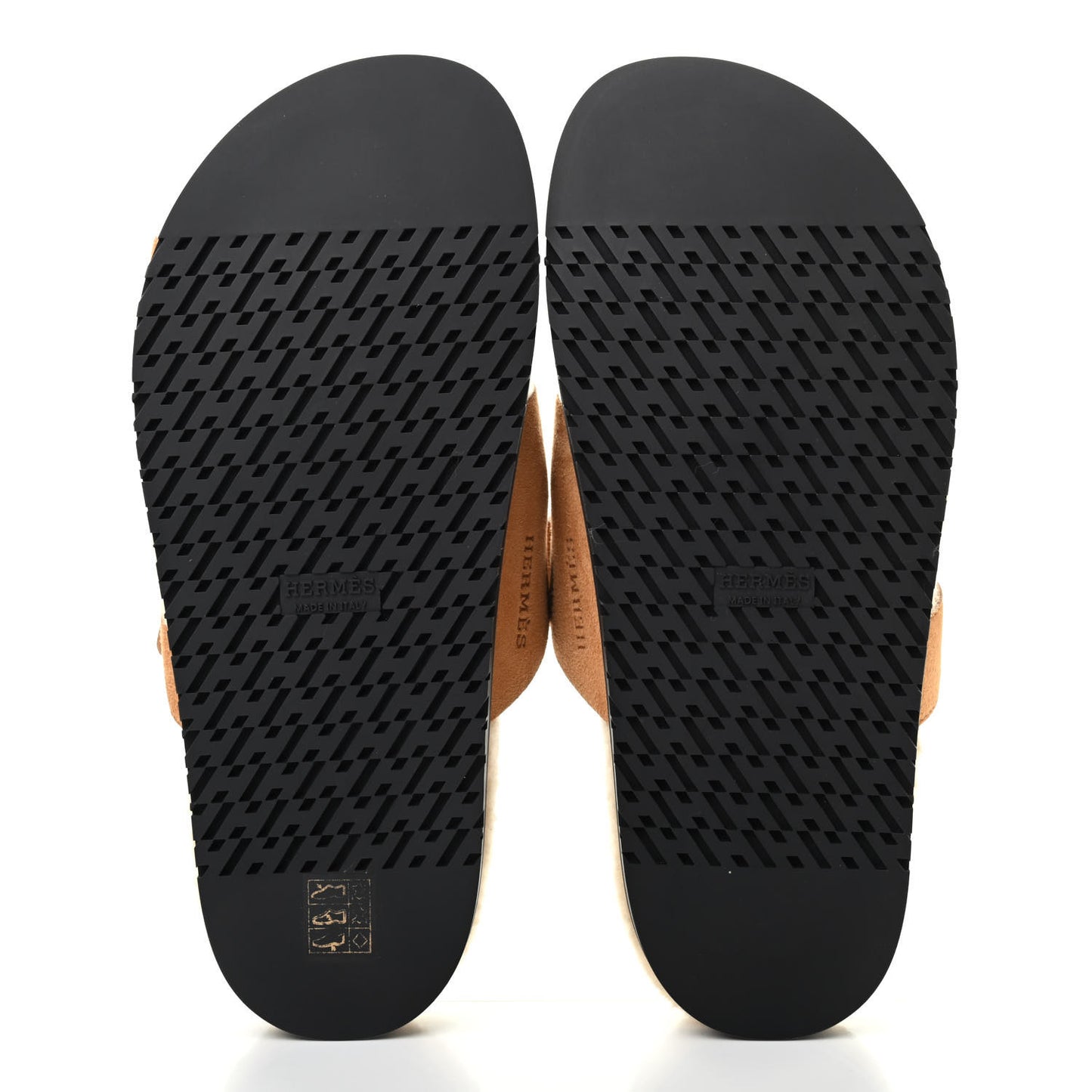 Suede Goatskin Woolskin Womens Chypre Sandals 41 Golden Beige