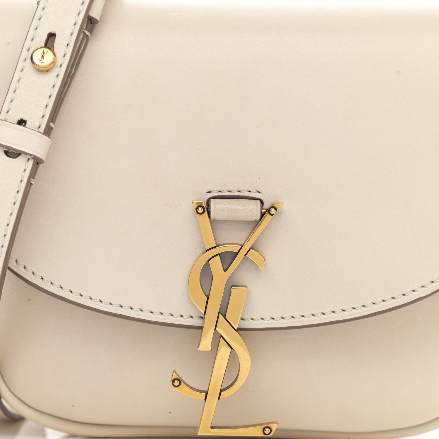 Saint Laurent Smooth Calfskin Small Kaia Satchel Latte 8 of 10