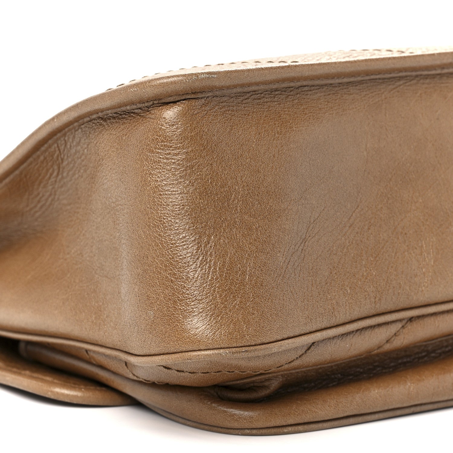 Saint Laurent Crinkled Calfskin Matelasse Monogram Medium Niki Chain Satchel Caramel 12 of 13