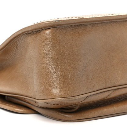 Saint Laurent Crinkled Calfskin Matelasse Monogram Medium Niki Chain Satchel Caramel 12 of 13