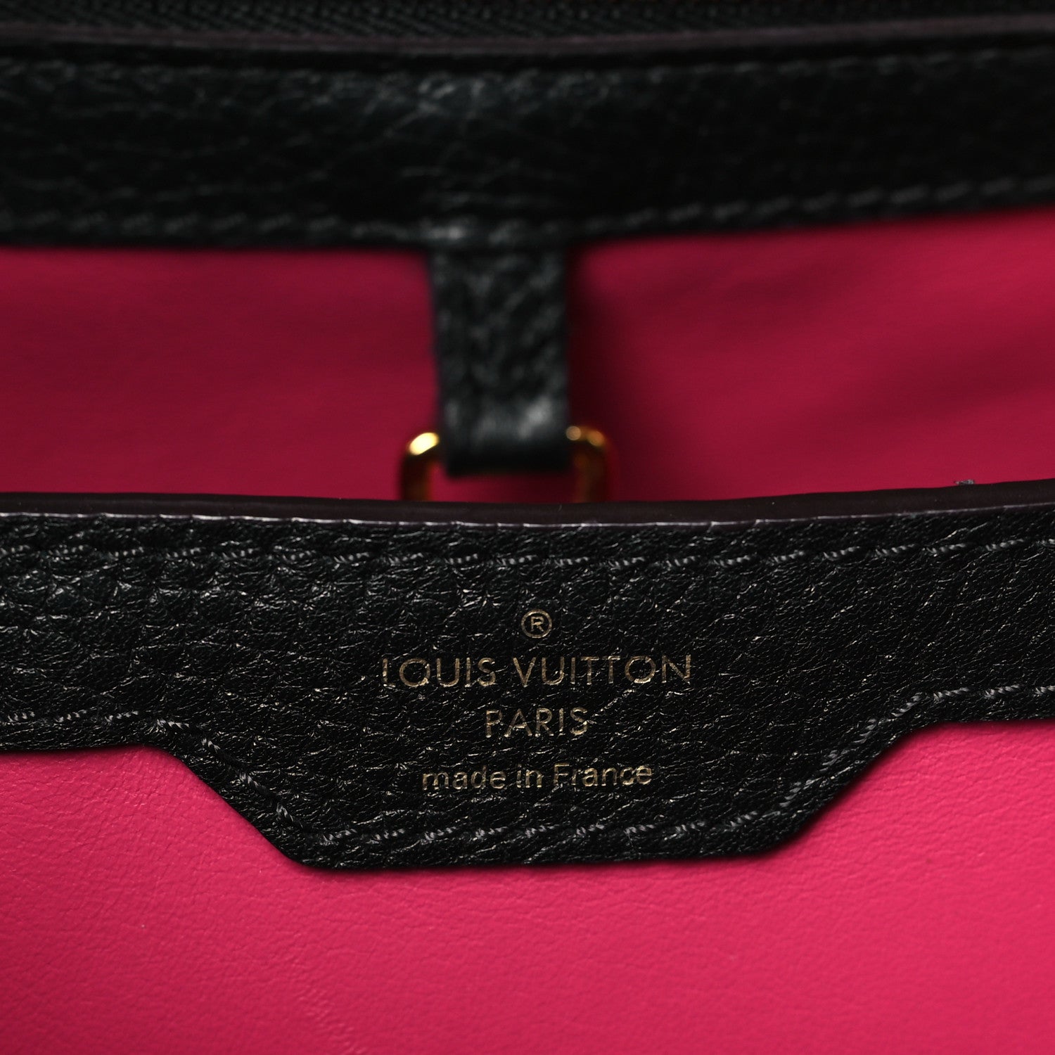 Louis Vuitton Taurillon Capucines PM Black 6 of 8