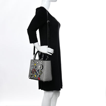 Christian Dior Micro-Cannage Smooth Calfskin Medium Lucky Badges Lady Dior Multicolor 2 of 8