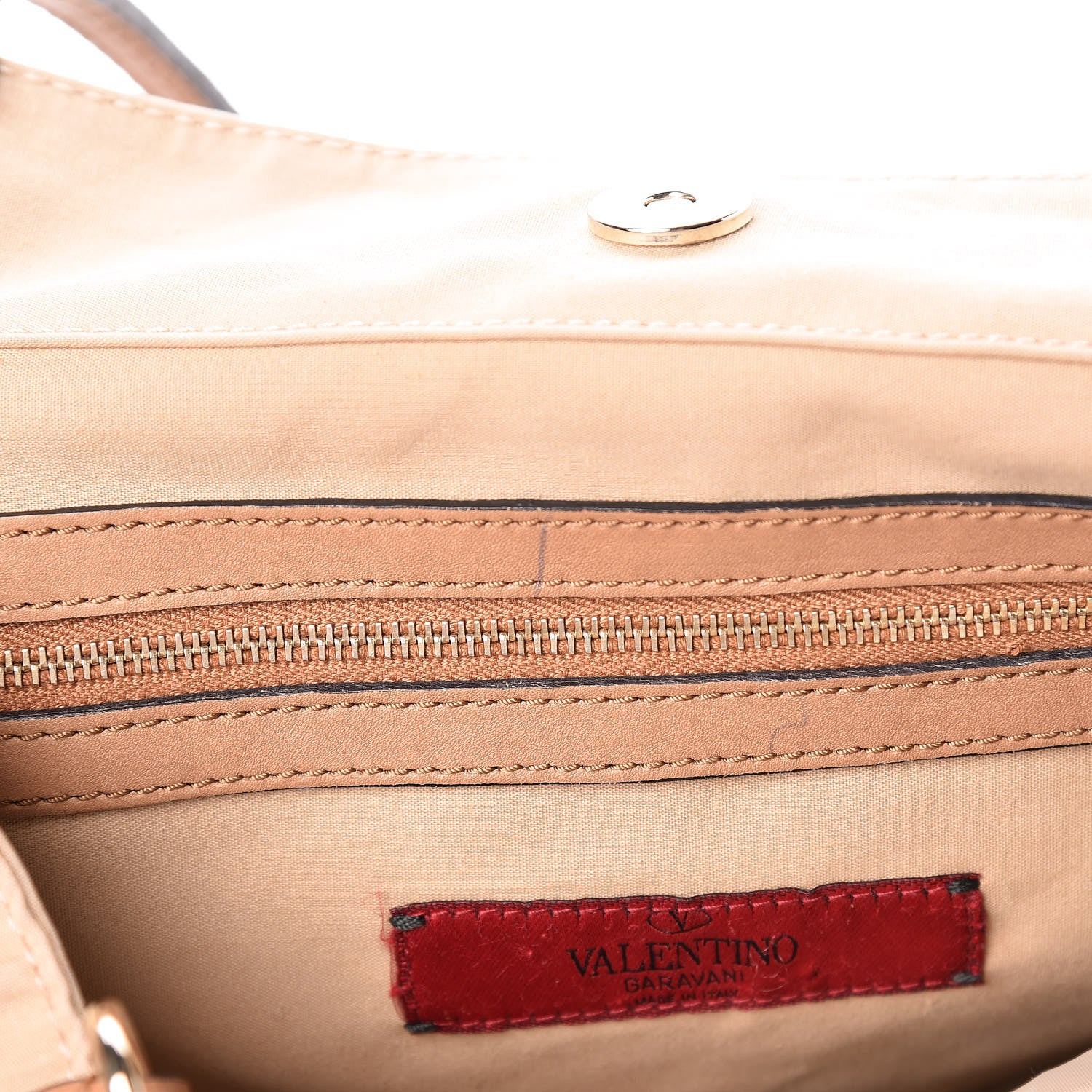 Valentino Garavani Vitello Canvas Lace Tote Beige 12 of 29