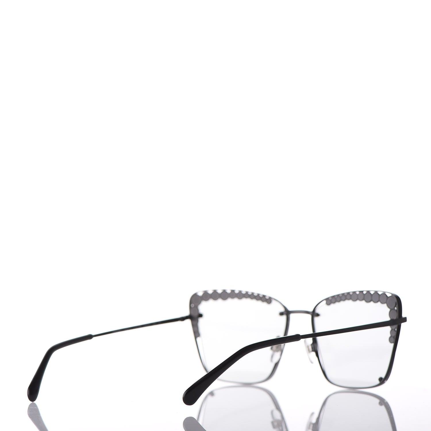 Chanel Square Frame Pearl Sunglasses 4235-H Black 4 of 8