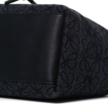 Loewe Jacquard Anagram Calfskin Small Cubi Bag Anthracite Black 9 of 9