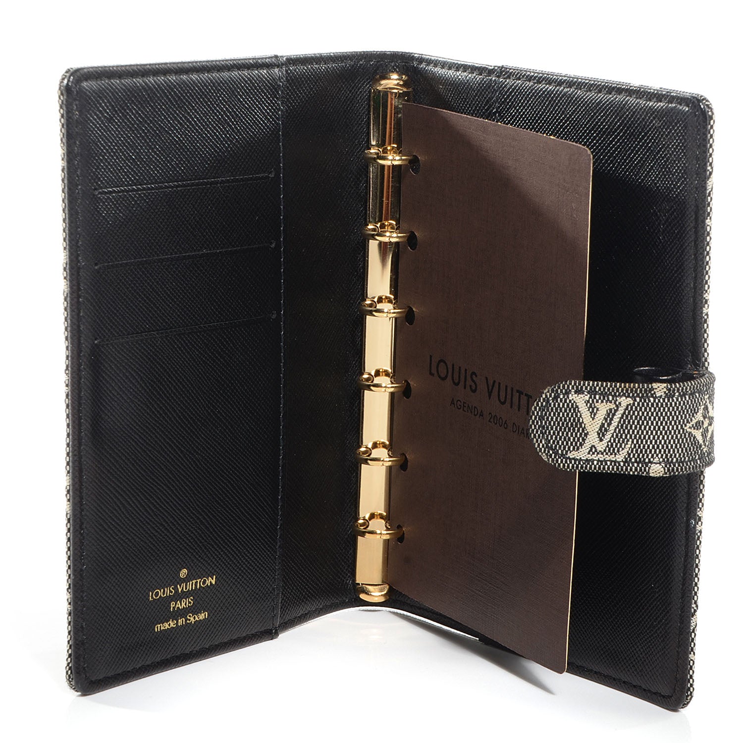 Louis Vuitton Mini Monogram Small Ring Agenda Cover Black 6 of 8