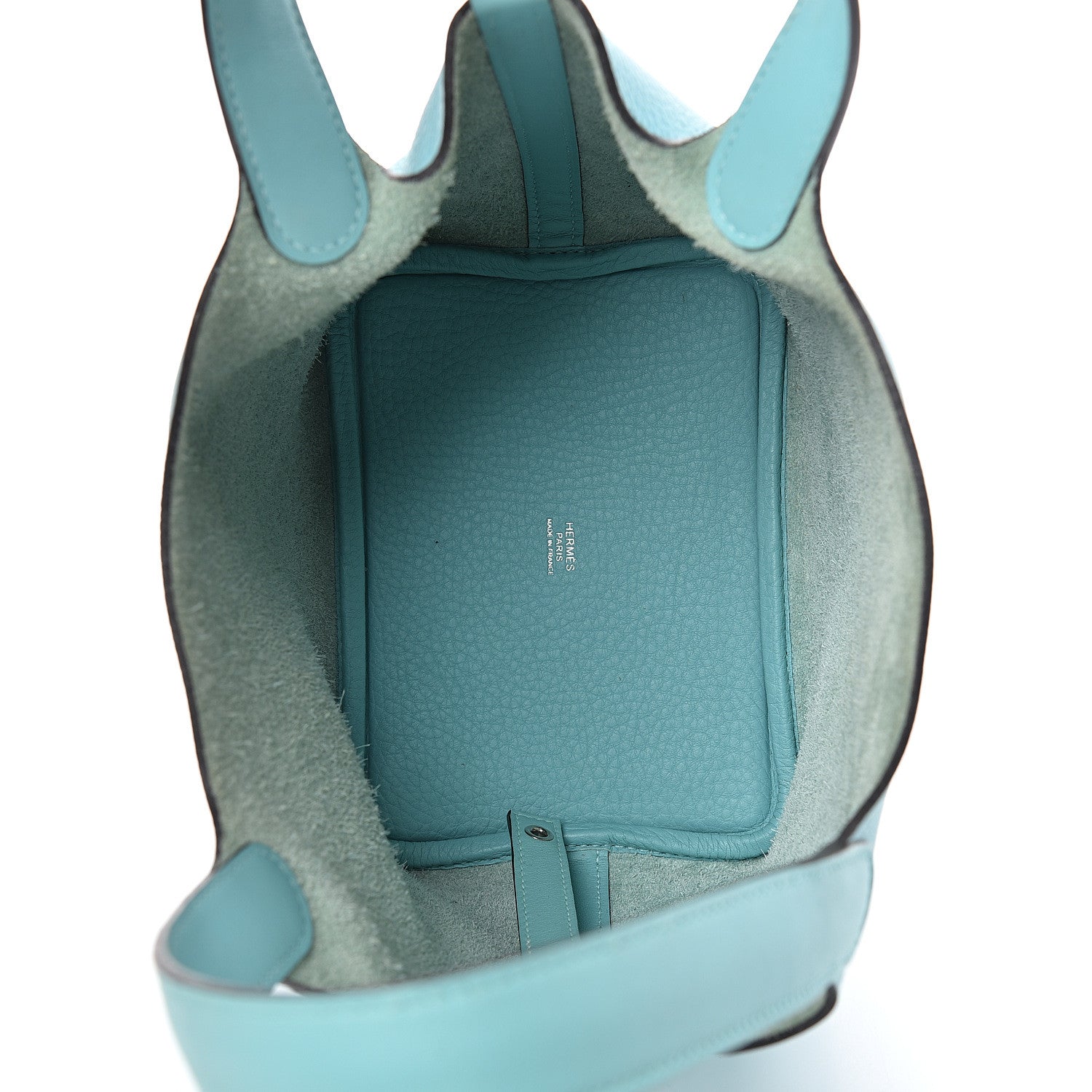 Hermes Taurillon Clemence Picotin Lock 18 PM Bleu Atoll 4 of 10