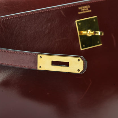 Hermes Box Kelly Retourne 32 Rouge H 22 of 31