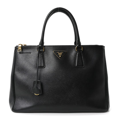 Prada Saffiano Medium Galleria Double Zip Tote Black 1 of 10