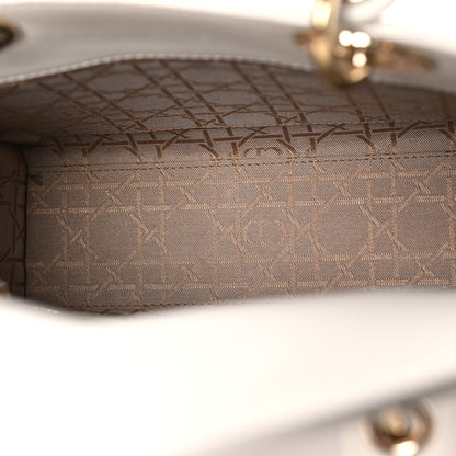 Christian Dior Lambskin Cannage Small My ABCDior Lady Dior White 5 of 14