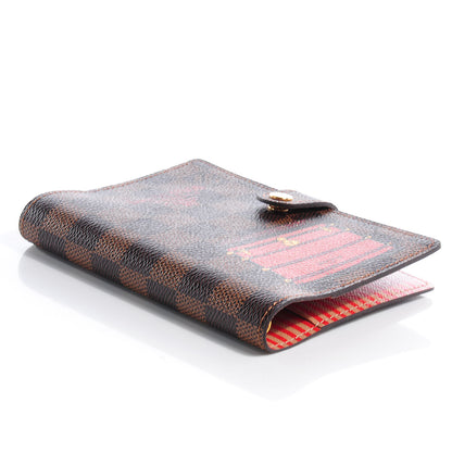 Louis Vuitton Damier Ebene Trunks and Locks Small Ring Agenda Cover 4 of 7