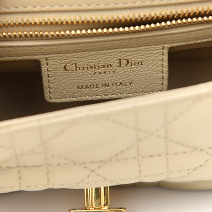 Christian Dior Lambskin Cannage Small Caro Bag Beige 6 of 9