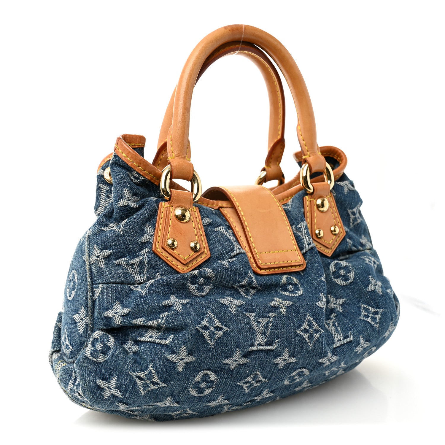 Louis Vuitton Monogram Denim Pleaty Blue 3 of 13