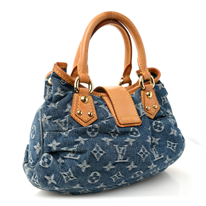 Louis Vuitton Monogram Denim Pleaty Blue 3 of 13