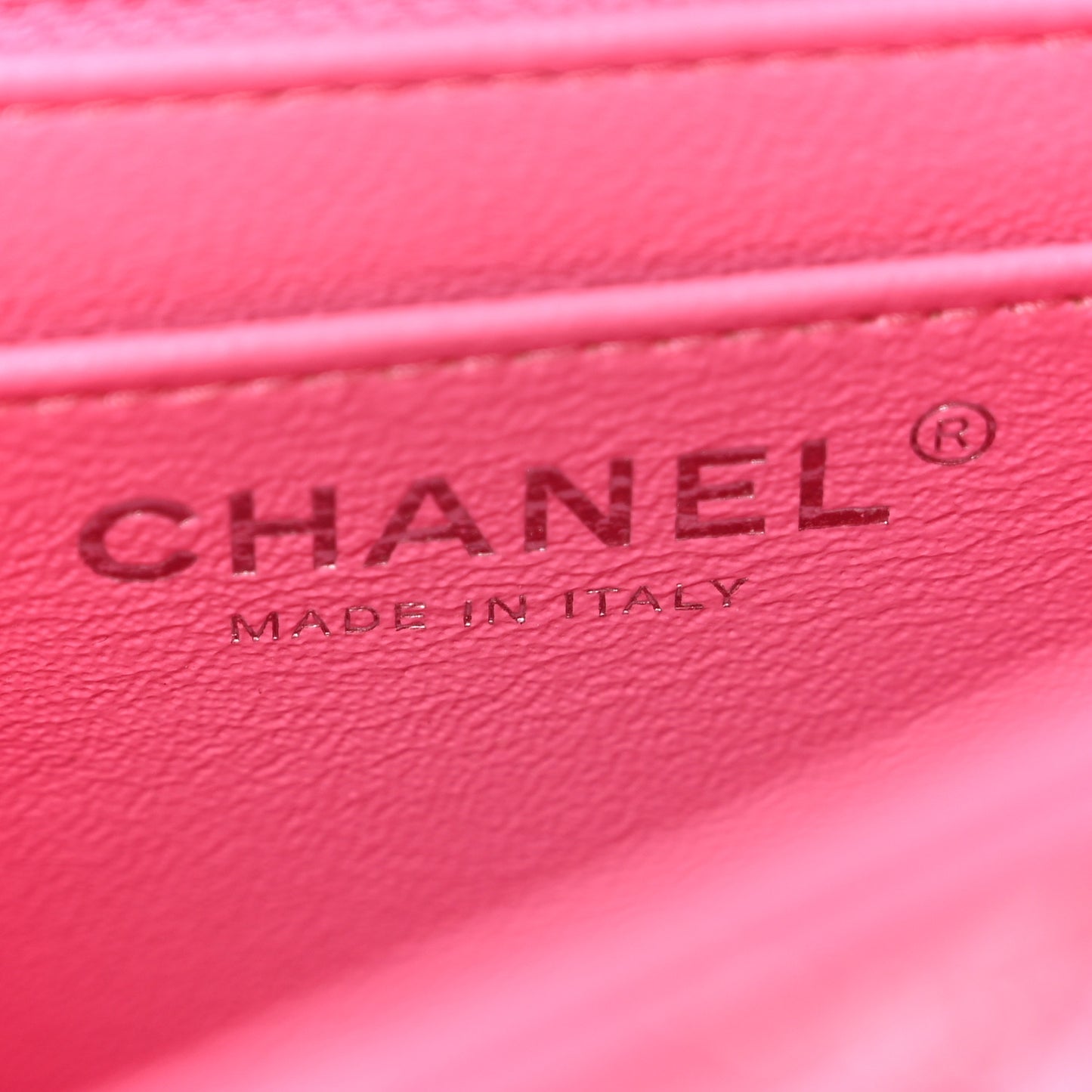 Lambskin Quilted Mini Square Flap Pink