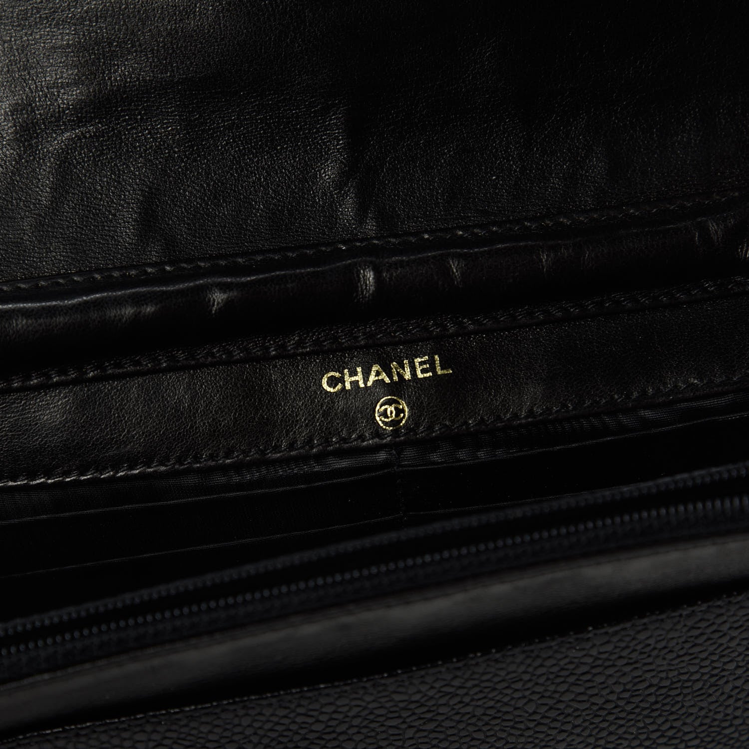 Chanel Caviar Timeless CC Wallet On Chain WOC Black 8 of 11