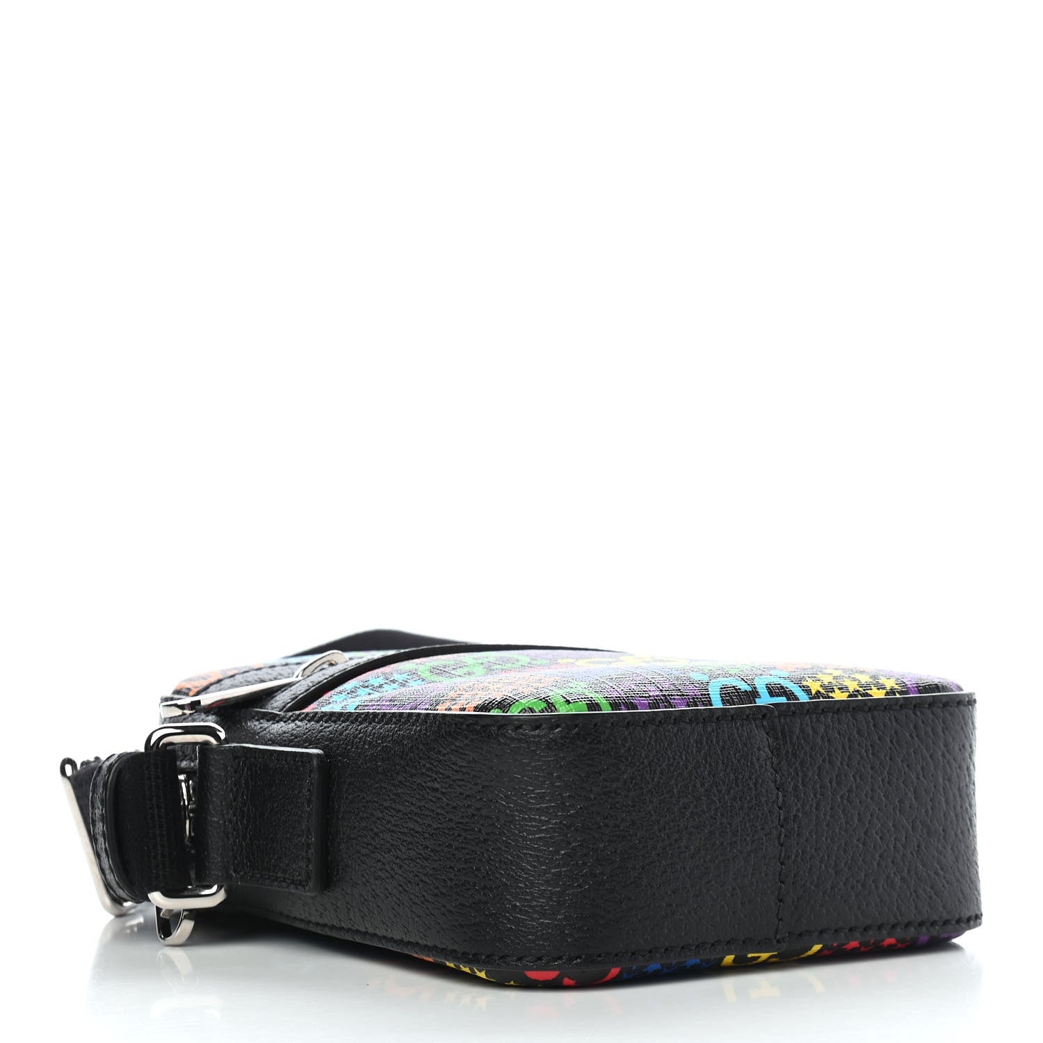 Gucci GG Supreme Monogram Psychedelic Messenger Bag Black 4 of 9