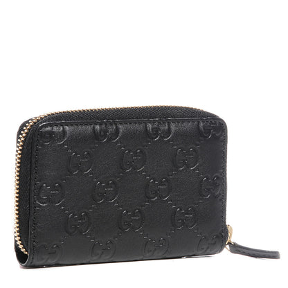 Gucci Guccissima Zip Around Card Case Black 3 of 7