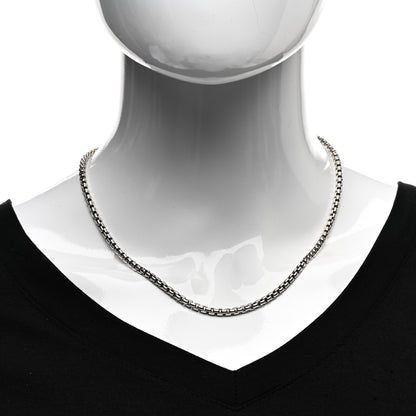 David Yurman Sterling Silver 14K Yellow Gold 3.6mm Box Chain Necklace 18" 2 of 4