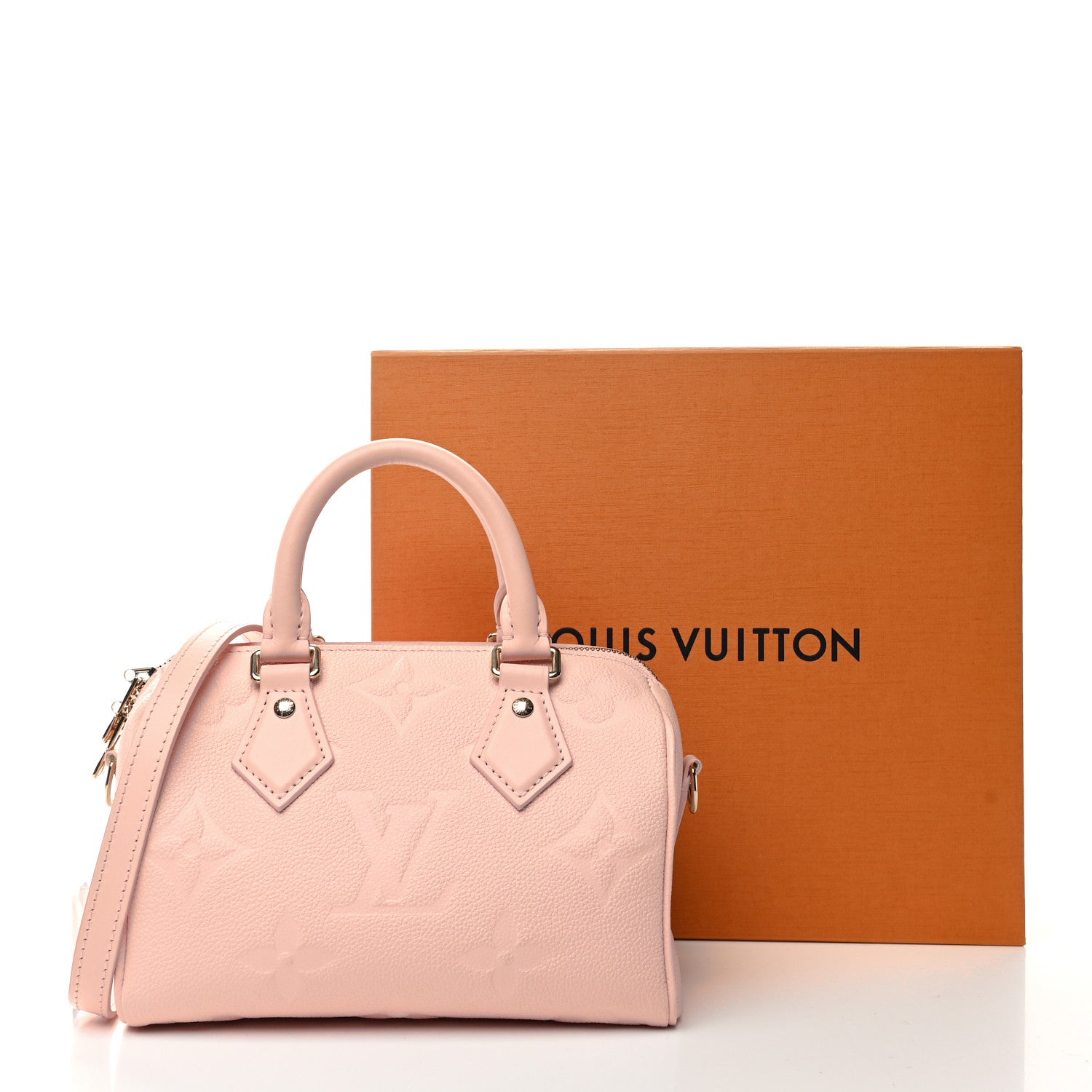Louis Vuitton Empreinte Monogram Giant Speedy Bandouliere 20 Pink Opale 10 of 10