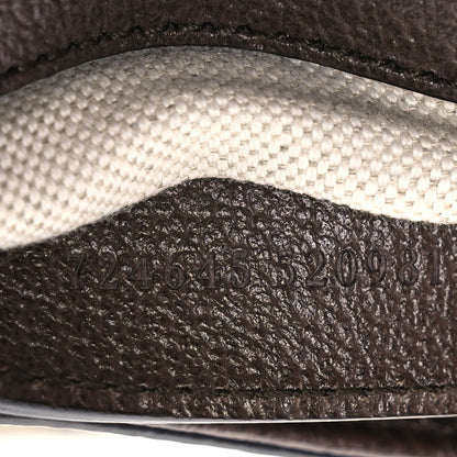 Gucci GG Supreme Monogram Textured Dollar Calfskin Mini Blondie Chain Shoulder Flap Bag Beige Ebony New Acero 8 of 11