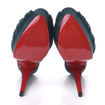 Christian Louboutin Veau Velours Ionescadiva 150 Pumps 37.5 Lagune 5 of 8